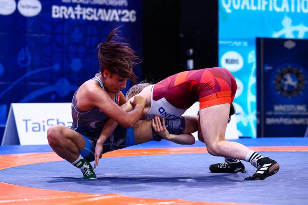 U20 World Championships 55kg WW - Sara Krista Rantonen (FIN) df. Fatma Yilmaz (TUR) *** U20 World Championships, 55 kg Open Weight: Sara Krista Rantonen (FIN) def. Fatma Yilmaz (TUR) Copyright: xKadirxCaliskanx 776545139