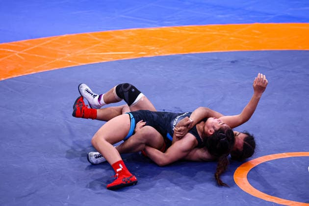 U20 World Championships 55kg WW - Shodiyona Dilmuratova (KAZ) df. Munisa Mingyasharova (UZB) *** U20 World Championships, 55kg Open Weight: Shodiyona Dilmuratova (KAZ) def. Munisa Mingyasharova (UZB) Copyright: xKadirxCaliskanx 776545139