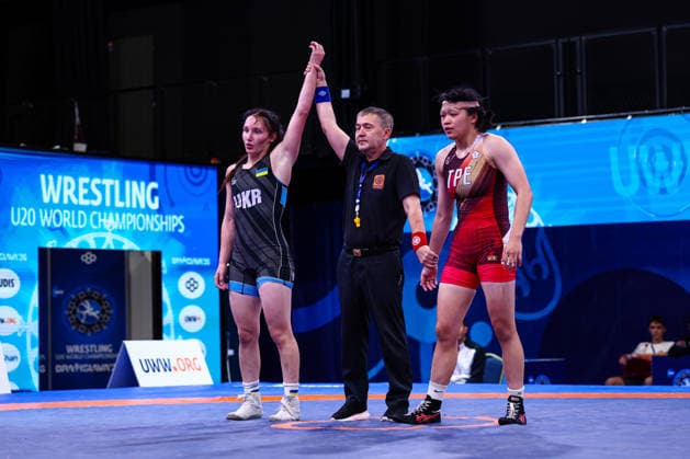 U20 World Championships 62kg WW - Albina Kliefas (UKR) df. Yen Yi Li (TPE) *** U20 World Championships, 62kg Open Weight: Albina Kliefas (UKR) def. Yen Yi Li (TPE) Copyright: xKadirxCaliskanx 776545139
