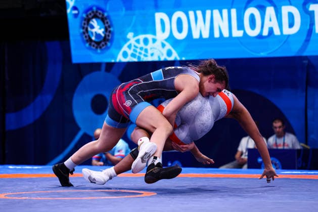U20 World Championships 76kg WW - Elmira Yasin (TUR) df. Paola Mia Rodriguez Guzman (PUR) *** U20 World Championships, 76 kg, Women s Weight Class: Elmira Yasin (TUR) defeated Paola Mia Rodriguez Guzman (PUR) Copyright: xKadirxCaliskanx 776545139