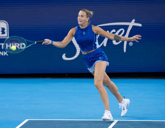 August 18, 2026: Aryna Sabalenka (BLR) defeated Xinyu Want (CHN) 6-1, 6-3, at the Cincinnati Open being played at Lindner Family Tennis Center in Mason, Ohio. Ã‚ Tennisclix CSM Mason USA - ZUMAc04_ 20260818_zma_c04_227 Copyright: xLesliexBillmanx
