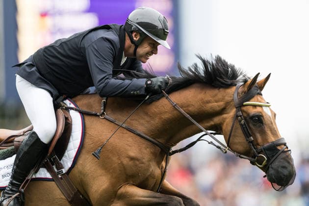 260819 Geir Gulliksen of Norway with horse Island compete in the team and individual jumping qualifier round one during day 9 of the 2026 FEI World Championships on August 19, 2026 in Aachen. Photo: Emma Wallskog BILDBYRAN kod EW EW0689 ridsport equestrian rid-vm 2026 2026 fei world championships bbeng ridsport-vm hoppning jumping norge *** August 19, 2026: Geir Gulliksen of Norway, riding Island, competes in the first round of the team and individual show jumping qualifiers on Day 9 of the 2026 FEI World Championships on August 19, 2026 in Aachen. Photo: Emma Wallskog, BILDBYRAN, code EW EW0689. equestrian sports, 2026 World Championships, 2026 FEI World Championships, BBENG, equestrian sports, World Championships, show jumping, Norway  Copyright: EMMAxWALLSKOG BB260819EW101