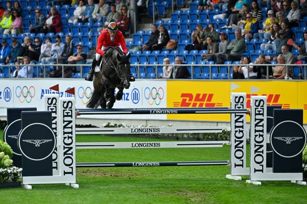 Aachen, Hauptstadion, 19.08.26, GER, FEI World Championships Aachen 2026, Turkish Airlines-Preis, Springreiten, First Competition Team & Individual Qualifier Bild: Daniel DEUSSER (Deutschland) mit Otello de Guldenboom Nordrhein-Westfalen Deutschland *** Aachen, Main Stadium, August 26, 2019, GER, FEI World Championships Aachen 2026, Turkish Airlines Prize, Show Jumping, First Competition Team Individual Qualifier Photo: Daniel DEUSSER, Germany, riding Otello de Guldenboom, North Rhine-Westphalia, Germany