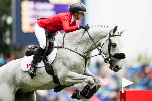 260819 Erynn Ballard of Canada with horse Fave d Authuit compete in the team and individual jumping qualifier round one during day 9 of the 2026 FEI World Championships on August 19, 2026 in Aachen. Photo: Emma Wallskog BILDBYRAN kod EW EW0689 ridsport equestrian rid-vm 2026 2026 fei world championships bbeng ridsport-vm hoppning jumping *** August 19, 2026: Erynn Ballard of Canada, riding Fave d Authuit, competes in the first round of the team and individual show jumping qualifiers on Day 9 of the 2026 FEI World Championships on August 19, 2026 in Aachen. Photo by Emma Wallskog. BILDBYRAN code EW EW0689 equestrian sports 2026 World Championships 2026 FEI World Championships BBENG equestrian sports World Championships show jumping  Copyright: EMMAxWALLSKOG BB260819EW119