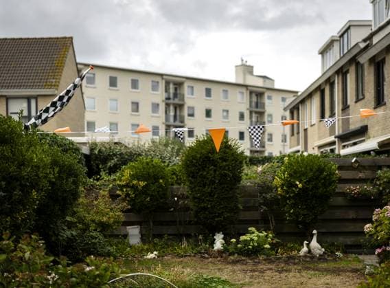 ZANDVOORT - Houses are decorated in the run-up to the Dutch Grand Prix. The Formula 1 circus is descending on the Dutch seaside town once again. REMKO DE WAAL ANP xVIxANPxSportx xxANPxIVx 565818856 originalFilename: 565818856.jpg