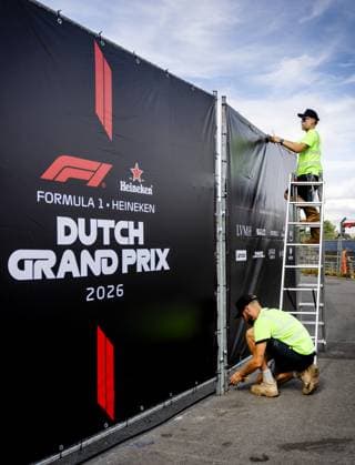ZANDVOORT - Final preparations at the circuit in the run-up to the Dutch Grand Prix. The Formula 1 circus descends on the Dutch seaside town once again. SEM VAN DER WAL ANP xVIxANPxSportx xxANPxIVx 565818883 originalFilename: 565818883.jpg
