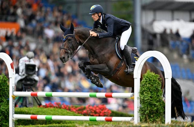 AACHEN, GERMANY 20260819 Henrik von Eckermann on the horse Minute Man at Wednesday s show jumping, team competition, during the Equestrian World Championships in Aachen. *** The image is included in the SPORTS PACKAGE. For others PAID IMAGE ** AACHEN GERMANY x10050x *** AACHEN, GERMANY 20260819 Henrik von Eckermann riding Minute Man at Wednesday’s show jumping team competition during the World Equestrian Games in Aachen *** The image is included in the SPORTS PACKAGE. For other uses, PAID IMAGE ** AACHEN, GERMANY x10050x  Copyright: xPontusxLundahl TTx EQUESTRIAN WORLD CHAMPIONSHIP 2026