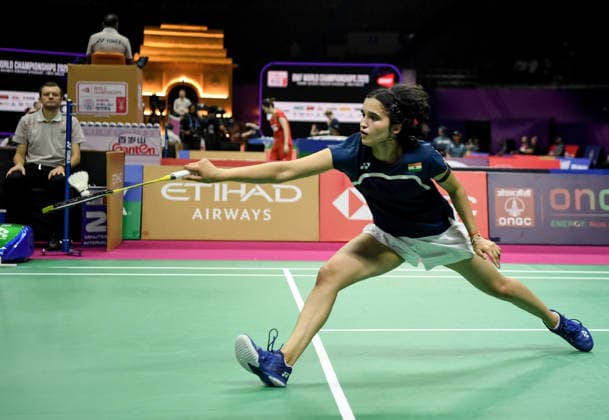 BWF World Championship, WM, Weltmeisterschaft 2026, India vs Canada, women s singles New Delhi, Aug 19 (ANI): India s Unnati Hooda in action during the women s singles Round of 32 match against Canada™s Michelle LI at the BWF World Championship 2026 at Indira Gandhi Indoor Stadium, in New Delhi on Wednesday. NEW DELHI Delhi India Copyright: xANIx ANI_20260819323