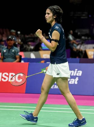 BWF World Championship, WM, Weltmeisterschaft 2026, India vs Canada, women s singles New Delhi, Aug 19 (ANI): India s Unnati Hooda in action during the women s singles Round of 32 match against Canada™s Michelle LI at the BWF World Championship 2026 at Indira Gandhi Indoor Stadium, in New Delhi on Wednesday. NEW DELHI Delhi India Copyright: xANIx ANI_20260819333