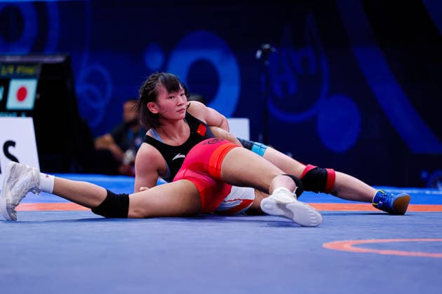 U20 World Championships 65kg WW - Zhengwei Ma (CHN) df. Chandni Grace Banks (GBR) *** U20 World Championships, 65 kg Open Weight: Zhengwei Ma (CHN) def. Chandni Grace Banks (GBR) Copyright: xKostadinxAndonovx