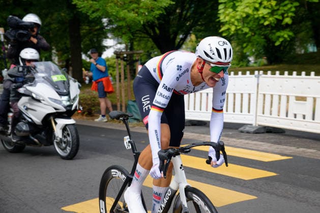 Nils Politt (UAE) belegt Rang 12. *** Nils Politt UAE finished in 12th place
