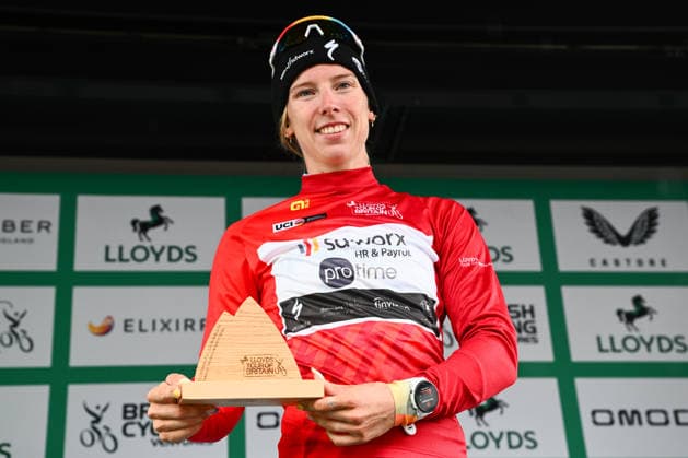 2026 Lloyds Tour of Britain Women Picture by Simon Wilkinson SWpix.com - 19 08 2026 - Cycling - UCI Women s World Tour - 2026 Lloyds Tour of Britain Women - Stage 1: Cockermouth to Cockermouth (158.9km) - Leader of the Points Competition, Lorena Wiebes (Team SD Worx - Protime) Liverpool England Copyright: x xSWpix.comx(t axPhotographyxHubxLtd)xSimonxWilkinson SWpix.comx SWP-3030-18173