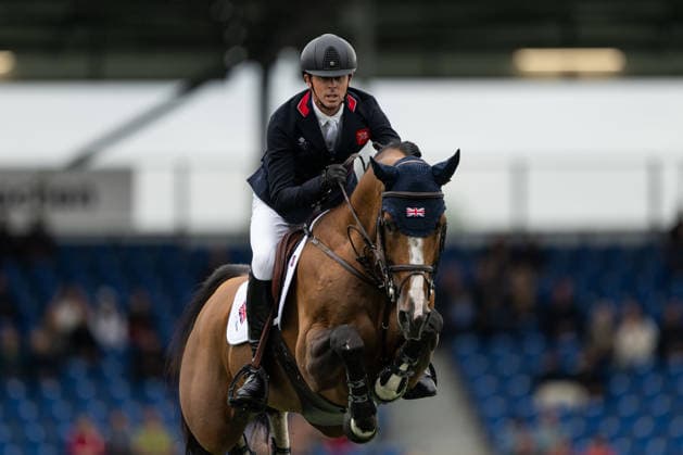 260819 Ben Maher of Great Britain with horse Point Break compete in the team and individual jumping qualifier round one during day 9 of the 2026 FEI World Championships on August 19, 2026 in Aachen. Photo: Emma Wallskog BILDBYRAN kod EW EW0689 ridsport equestrian rid-vm 2026 2026 fei world championships bbeng ridsport-vm hoppning jumping *** August 19, 2026: Ben Maher of Great Britain, riding Point Break, competes in the first round of the team and individual show jumping qualifiers on Day 9 of the 2026 FEI World Championships in Aachen. 2026 in Aachen. Photo by Emma Wallskog, BILDBYRAN, code EW EW0689. equestrian sports, 2026 World Championships, 2026 FEI World Championships, BBENG, equestrian sports, World Championships, show jumping  Copyright: EMMAxWALLSKOG BB260819EW144