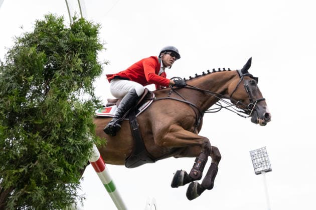 260819 Ricardo Benzinho Karle Da Costa of Portugal with horse Kirocco compete in the team and individual jumping qualifier round one during day 9 of the 2026 FEI World Championships on August 19, 2026 in Aachen. Photo: Emma Wallskog BILDBYRAN kod EW EW0689 ridsport equestrian rid-vm 2026 2026 fei world championships bbeng ridsport-vm hoppning jumping *** August 19, 2026: Ricardo Benzinho Karle Da Costa of Portugal, riding Kirocco, competed in the first round of the team and individual show jumping qualifiers on Day 9 of the 2026 FEI World Championships, 2026 in Aachen. Photo: Emma Wallskog, BILDBYRAN, code EW EW0689, equestrian sports, riding, 2026 World Championships, 2026 FEI World Championships, BBENG, equestrian sports, World Championships, show jumping  Copyright: EMMAxWALLSKOG BB260819EW154
