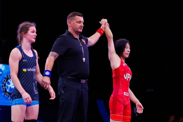 U20 World Championships 55kg WW - Nana Kozuka (JPN) df. Karolina Poplavska (UKR) *** U20 World Championships, 55 kg Open Weight: Nana Kozuka (JPN) def. Karolina Poplavska (UKR) Copyright: xKostadinxAndonovx