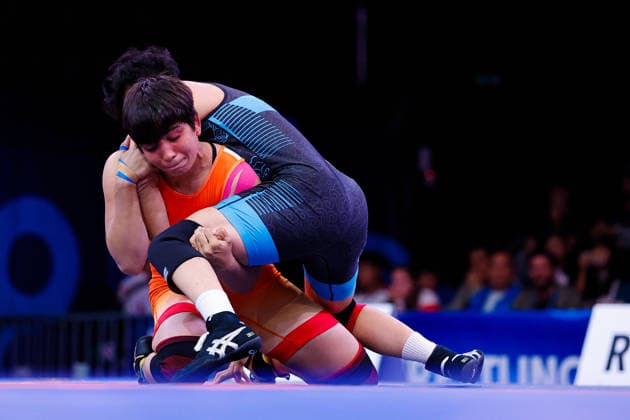 U20 World Championships 62kg WW - Savita Savita (IND) df. Yifan Zhu (CHN) *** U20 World Championships, 62 kg, Women s Weight Class: Savita Savita (IND) def. Yifan Zhu (CHN) Copyright: xKostadinxAndonovx