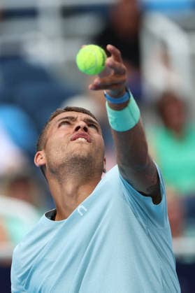 August 19, 2026, Mason, Oh, USA: Cincinnati Open Tennis 2026 - Flavio Cobolli hits a ball against Rafael Jodar in the Cincinnati Open Tennis Tournament held in Mason OH. 2026 08 19. ZUMAPress Mason USA - ZUMAn24_ 20260819_zaf_n24_027 Copyright: xWallyxNellx