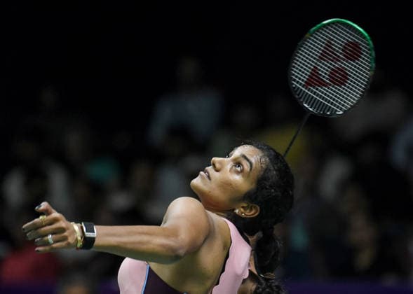 BWF World Championship, WM, Weltmeisterschaft 2026, India vs Canada, women s singles Round of 32 New Delhi, Aug 19 (ANI): India s PV Sindhu in action during the women s singles Round of 32 match against Canada™s Wen Yu Zhang at the BWF World Championship 2026 at Indira Gandhi Indoor Stadium, in New Delhi on Wednesday. NEW DELHI Delhi India Copyright: xANIx ANI_20260819506
