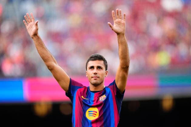 FC Barcelona, Barca v Al Ahly SC - Joan Gamper Trophy Rodri Hernandez defensive midfield of Barcelona and Spain during the Joan Gamper Trophy between FC Barcelona and Al Ahly SC at Spotify Camp Nou on August 19, 2026 in Barcelona, Spain. Barcelona Spain  Copyright: xJosexBretonx originalFilename:bretonhernandez-fcbarcel260819_npVow.jpg