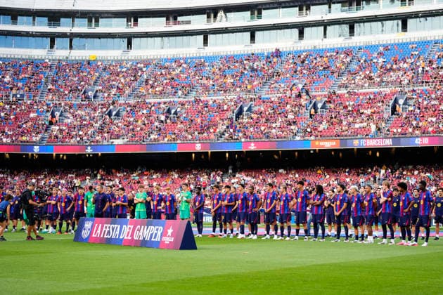 FC Barcelona, Barca v Al Ahly SC - Joan Gamper Trophy Hansi Flick head coach of Barcelona during the Joan Gamper Trophy between FC Barcelona and Al Ahly SC at Spotify Camp Nou on August 19, 2026 in Barcelona, Spain. Barcelona Spain  Copyright: xJosexBretonx originalFilename:bretonhernandez-fcbarcel260819_npRaL.jpg