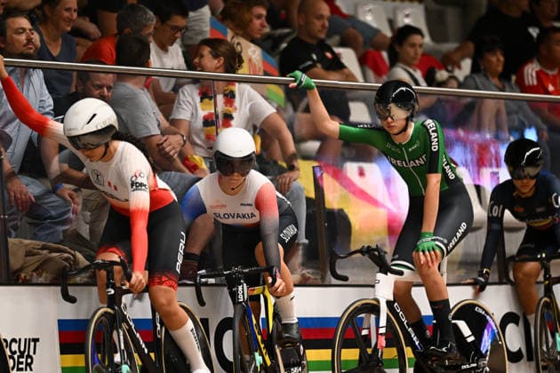 2026 UCI Junior Track World Championships Picture by Mathew Wells SWpix.com - 19 08 2026 - Cycling - 2026 UCI Junior Track World Championships - Heusden-Zolder, Flanders, Belgium - Women Scratch Race Final - Emer Heverin of Ireland Copyright: x xSWpix.comx(t axPhotographyxHubxLtd)xMathewxWells SWpix.comx SWP-3030-18207