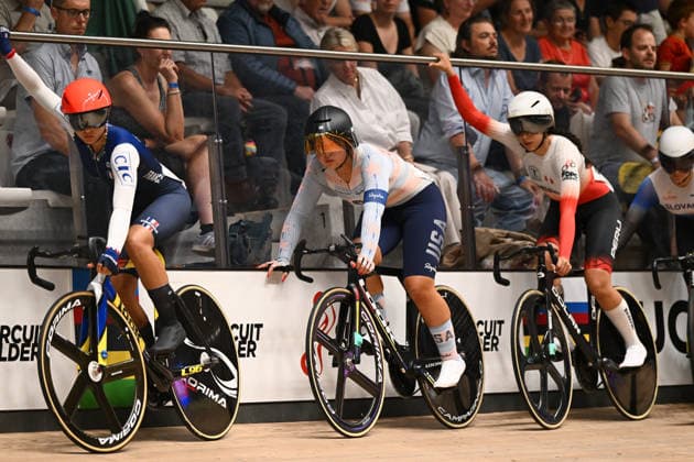 2026 UCI Junior Track World Championships Picture by Mathew Wells SWpix.com - 19 08 2026 - Cycling - 2026 UCI Junior Track World Championships - Heusden-Zolder, Flanders, Belgium - Women Scratch Race Final - Emma Louise Jimenez Palos of United States Copyright: x xSWpix.comx(t axPhotographyxHubxLtd)xMathewxWells SWpix.comx SWP-3030-18208