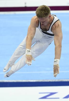 37th European Championships and 15th European Junior Championships in MenÂ s Artistic Gymnastics Gabriel Eichhorn of Germany competes on the horizontal bar during qualification on day 1 of the 2026 Men s Artistic Gymnastics European Championships at Arena Zagreb on August 19, 2026 in Zagreb, Croatia.  MarkoxLukunic PIXSELL