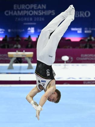 37th European Championships and 15th European Junior Championships in MenÂ s Artistic Gymnastics Gabriel Eichhorn of Germany competes on the horizontal bar during qualification on day 1 of the 2026 Men s Artistic Gymnastics European Championships at Arena Zagreb on August 19, 2026 in Zagreb, Croatia.  MarkoxLukunic PIXSELL