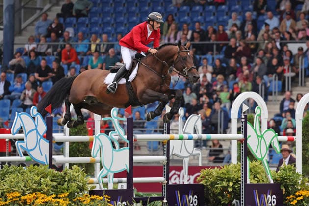 Richard Vogel (GER, Deutschland) mit Pferd Unites Touch S, aktueller Europameister und Sieger des Rolex Grand Prix von Aachen 2026 (CHIO Aachen) , Springen, FEI Jumping World Championship, WM, Weltmeisterschaft , Turkish Airlines-Prize, Einzel und Teamwertung, Jumping , AACHEN - FEI World Championships 2026, Weltfest des Pferdesports, Reitsport Weltmeisterschaft 2026, Aachen 2026, Welcome Home 2026, Aachener Soers, 11. bis 23. August 2026, Reitsport, 19.08.2026, Aachen Aachener Soers Deutschland *** Richard Vogel (GER), Germany, riding Unites Touch S, current European Champion and winner of the 2026 Rolex Grand Prix at CHIO Aachen, show jumping, FEI Jumping World Championship, Turkish Airlines Prize, individual and team competitions, show jumping, AACHEN FEI World Championships 2026, World Equestrian Festival, 2026 World Equestrian Championships, Aachen 2026, Welcome Home 2026, Aachen Soers, August 11–23, 2026, Equestrian Sports, August 19, 2026, Aachen Soers, Germany