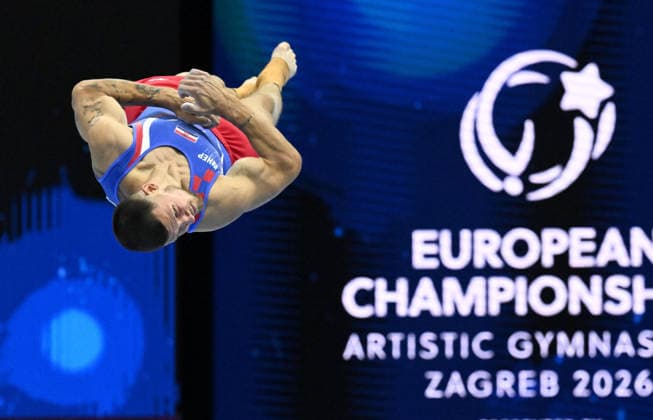37th European Championships and 15th European Junior Championships in MenÂ s Artistic Gymnastics Ilia Kovtun of Croatia competes on the floor exercise during qualification on day 1 of the 2026 Men s Artistic Gymnastics European Championships at Arena Zagreb on August 19, 2026 in Zagreb, Croatia.  MarkoxLukunic PIXSELL