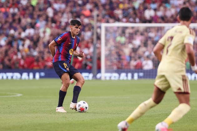 August 19, 2026, Barcelona, Barcelona, SPAIN: Gerard Martin of FC Barcelona, Barca in action during the Joan Gamper Trophy, football match played between FC Barcelona and Al-Ahly FC at Spotify Camp Nou stadium on August 19, 2026 in Barcelona, Spain. Barcelona SPAIN - ZUMAa181 20260819_zaa_a181_025 Copyright: xJavierxBorregox