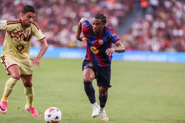 August 19, 2026, Barcelona, Barcelona, SPAIN: Alejandro Balde of FC Barcelona, Barca in action during the Joan Gamper Trophy, football match played between FC Barcelona and Al-Ahly FC at Spotify Camp Nou stadium on August 19, 2026 in Barcelona, Spain. Barcelona SPAIN - ZUMAa181 20260819_zaa_a181_027 Copyright: xJavierxBorregox