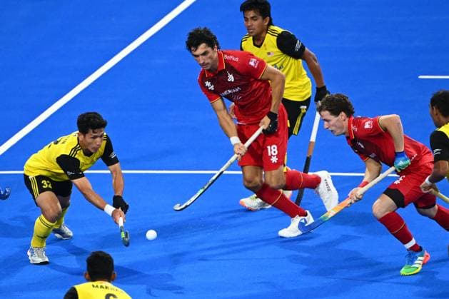 Belgium v Malaysia - FIH Hockey World Cup 2026 WAVRE, BELGIUM - AUGUST 19 : Duvekot Roman of Belgium during the FIH Hockey World Cup 2026 M20 first phase group pool B match between Belgium and Malaysia on August 19, 2026 in Wavre, Belgium, 19 08 2026 Wavre Belgium  Copyright: xVincentxKalutx