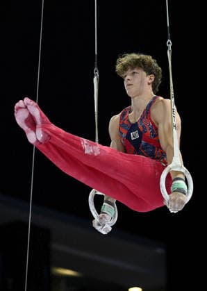 37th European Championships and 15th European Junior Championships in MenÂ s Artistic Gymnastics Vincent Lindpointner of Austria competes on the rings during qualification on day 1 of the 2026 Men s Artistic Gymnastics European Championships at Arena Zagreb on August 19, 2026 in Zagreb, Croatia.  MarkoxLukunic PIXSELL