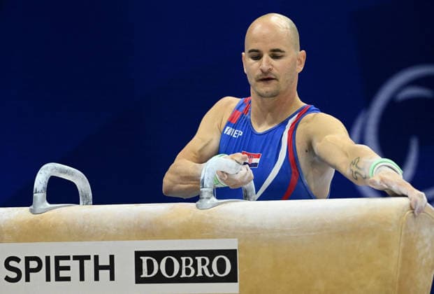 37th European Championships and 15th European Junior Championships in MenÂ s Artistic Gymnastics Filip Ude of Croatia competes on the pommel horse during qualification on day 1 of the 2026 Men s Artistic Gymnastics European Championships at Arena Zagreb on August 19, 2026 in Zagreb, Croatia.  MarkoxLukunic PIXSELL