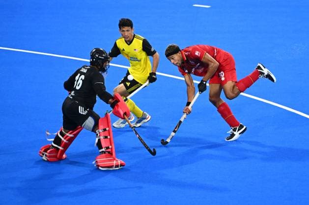 Belgium v Malaysia - FIH Hockey World Cup 2026 WAVRE, BELGIUM - AUGUST 19 : Onana Nelson of Belgium during the FIH Hockey World Cup 2026 M20 first phase group pool B match between Belgium and Malaysia on August 19, 2026 in Wavre, Belgium, 19 08 2026 Wavre Belgium  Copyright: xVincentxKalutx