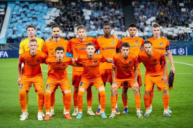 Team NK Celje during Champions League qualifying playoff match, SK Slovan Bratislava - NK Celje , 19. august 2026, Tehelne pole Stadium, Bratislava, Slovakia Copyright: xMICHALxFAJT,ZOSPORTU.SKx MAJ_8742