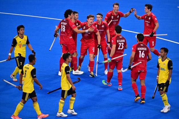 RECORD DATE NOT STATED The Red Lions celebrate after scoring during a hockey game between Belgian Lions and Malaysia, the third (out of three) matches during the group stage of the men s 2026 Hockey World Cup, Saturday 30 December 1899 in Wavre. The 2026 edition of the Hockey World Cup takes place in Belgium and The Netherlands from August 15 to August 30. DIRKxWAEM  x183788135x