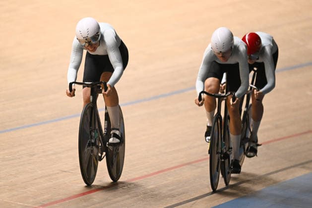 2026 UCI Junior Track World Championships Picture by Mathew Wells SWpix.com - 19 08 2026 - Cycling - 2026 UCI Junior Track World Championships - Heusden-Zolder, Flanders, Belgium - Women™s Team Sprint Final for Gold - Anastasiya Pershina, Viktoriia Luchina, Veronika Solozobova of Athlete Individual Neutral Copyright: x xSWpix.comx(t axPhotographyxHubxLtd)xMathewxWells SWpix.comx SWP-3030-18250