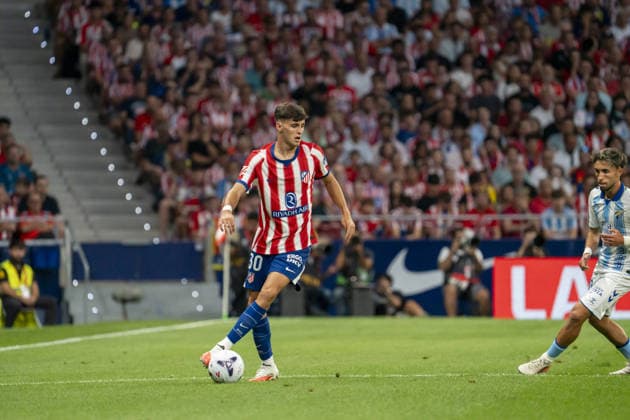 MADRID, SPAIN - AUGUST 19: Dani Martinez (N30) in action during La Liga match between Atlético de Madrid and Malaga at the Estadio Riyadh Air Metropolitano on the 19th of august, 2026 in Madrid, Spain  Copyright: xAndresxLopezxSheridanxx xSPPx Sportspressphoto_SPR210831