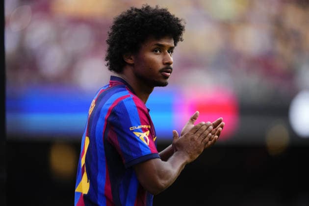 FC Barcelona, Barca v Al Ahly - Joan Gamper Trophy BARCELONA, SPAIN - AUGUST 19: Karim Adeyemi right winger of Barcelona greets the fans during the Joan Gamper Trophy between FC Barcelona and Al Ahly SC at Spotify Camp Nou on August 19, 2026 in Barcelona, Spain. Jose Hernandez Anadolu Barcelona Spain. Editorial use only. Please get in touch for any other usage.  Copyright: x2026xAnadoluxJosexHernandezx