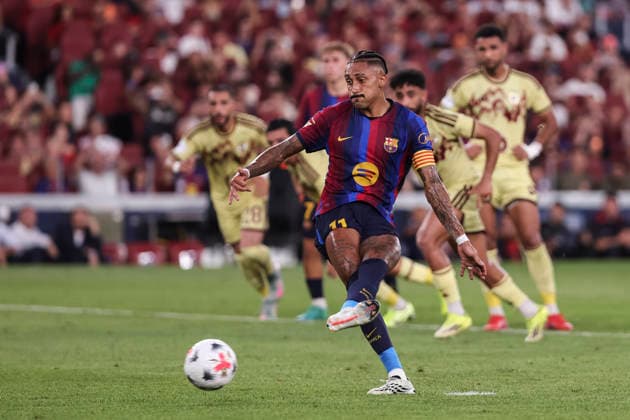 August 19, 2026, Barcelona, Barcelona, SPAIN: Raphinha of FC Barcelona, Barca in action during the Joan Gamper Trophy, football match played between FC Barcelona and Al-Ahly FC at Spotify Camp Nou stadium on August 19, 2026 in Barcelona, Spain. Barcelona SPAIN - ZUMAa181 20260819_zaa_a181_065 Copyright: xJavierxBorregox