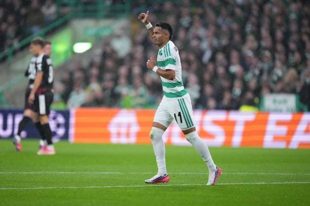 Camilo Duran of Celtic Celtic v LASK, UEFA Champions League, Play Off Round, First Leg, Football, Celtic Park, Glasgow, Scotland, UK - 19 Aug 2026Glasgow Celtic Park United Kingdom  Copyright: xStuartxWallace Shutterstockx 17104271bb