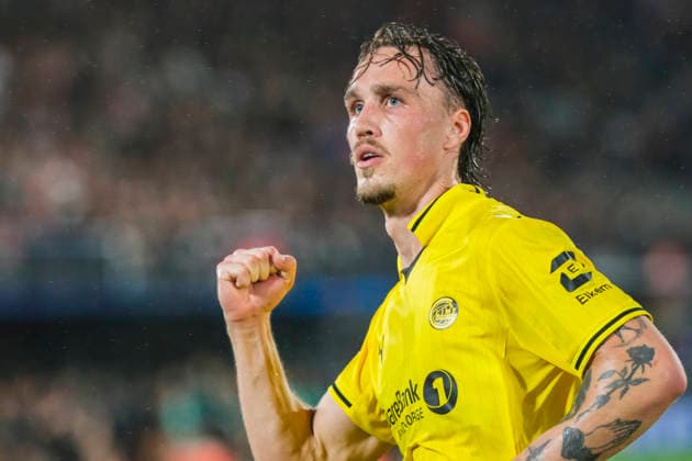 Champions League-kvalifisering, playoff: NEC Nijmegen - Bodo Glimt Nijmegen 20260819. playoff-kampen i Champions League-kvalifiseringen mellom mellom NEC Nijmegen og Bodo Glimt pa Goffertstadion. Foto: Patrick Post NTB Nijmegen Nederland EDITORIAL USE ONLY. RESTRICTED USE FOR BETTING COMPANIES Ref:_SPOLJq-9iABEkM.jpg *** Champions League Qualifier, Playoff: NEC Nijmegen vs. Bodo Glimt, Nijmegen, August 19, 2026. The Champions League qualifying playoff match between NEC Nijmegen and Bodo Glimt at Goffert Stadium. Photo: Patrick Post, NTB, Nijmegen, Netherlands. EDITORIAL USE ONLY. RESTRICTED USE FOR BETTING COMPANIES  Copyright: xPatrickxPostx xNTBx