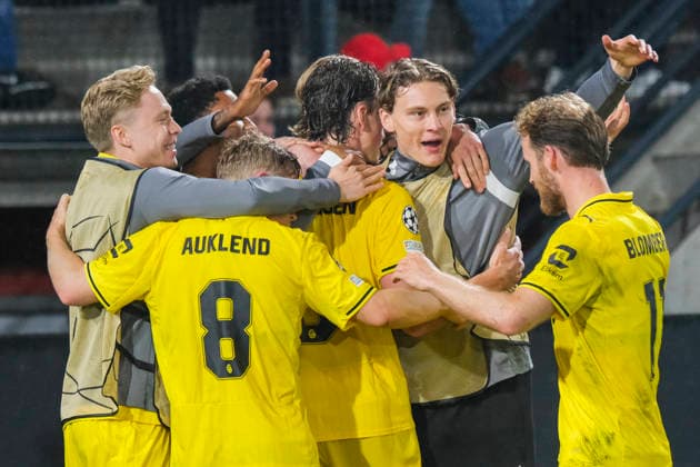 Champions League-kvalifisering, playoff: NEC Nijmegen - Bodo Glimt Nijmegen 20260819. playoff-kampen i Champions League-kvalifiseringen mellom mellom NEC Nijmegen og Bodo Glimt pa Goffertstadion. Foto: Patrick Post NTB Nijmegen Nederland EDITORIAL USE ONLY. RESTRICTED USE FOR BETTING COMPANIES Ref:_SPOUWl1SFcaYrg.jpg *** Champions League Qualifiers, Playoff: NEC Nijmegen vs. Bodo Glimt, Nijmegen, August 19, 2026. The Champions League qualifying playoff match between NEC Nijmegen and Bodo Glimt at Goffert Stadium. Photo by Patrick Post, NTB, Nijmegen, Netherlands. EDITORIAL USE ONLY. RESTRICTED USE FOR BETTING COMPANIES.  Copyright: xPatrickxPostx xNTBx