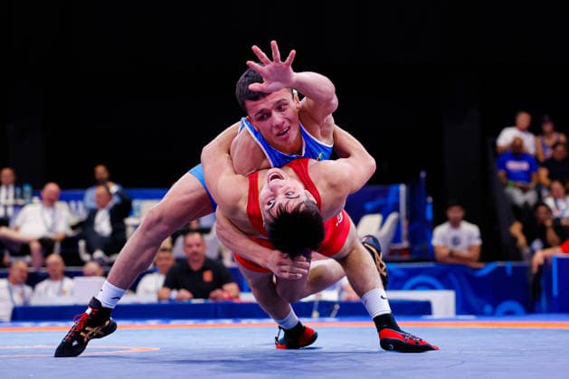 U20 World Championships 60kg GR - Aykhan Javadov (AZE) df. Dostonbek Oripov (UZB) *** U20 World Championships, 60kg Greco-Roman: Aykhan Javadov (AZE) defeated Dostonbek Oripov (UZB) Copyright: xKostadinxAndonovx