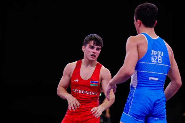 U20 World Championships 60kg GR - Aykhan Javadov (AZE) df. Dostonbek Oripov (UZB) *** U20 World Championships, 60kg Greco-Roman: Aykhan Javadov (AZE) defeated Dostonbek Oripov (UZB) Copyright: xKostadinxAndonovx