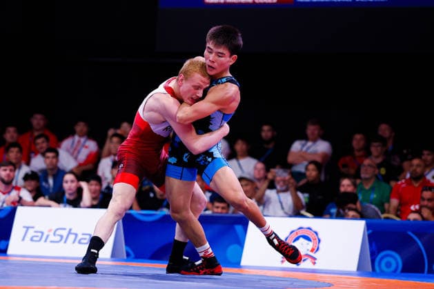 U20 World Championships 60kg GR - Ilia Paniutin (RUS) df. Marlen Rakhimovich Abdysamatov (KGZ) *** U20 World Championships, 60 kg Greco-Roman: Ilia Paniutin (RUS) defeated Marlen Rakhimovich Abdysamatov (KGZ) Copyright: xKostadinxAndonovx