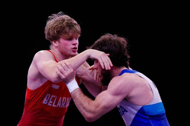 U20 World Championships 82kg GR - Kiryl Valeuski (BLR) *** U20 World Championships, 82 kg Greco-Roman: Kiryl Valeuski (BLR) Copyright: xKostadinxAndonovx