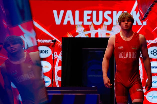 U20 World Championships 82kg GR - Kiryl Valeuski (BLR) *** U20 World Championships, 82 kg, Greco-Roman: Kiryl Valeuski (BLR) Copyright: xKostadinxAndonovx